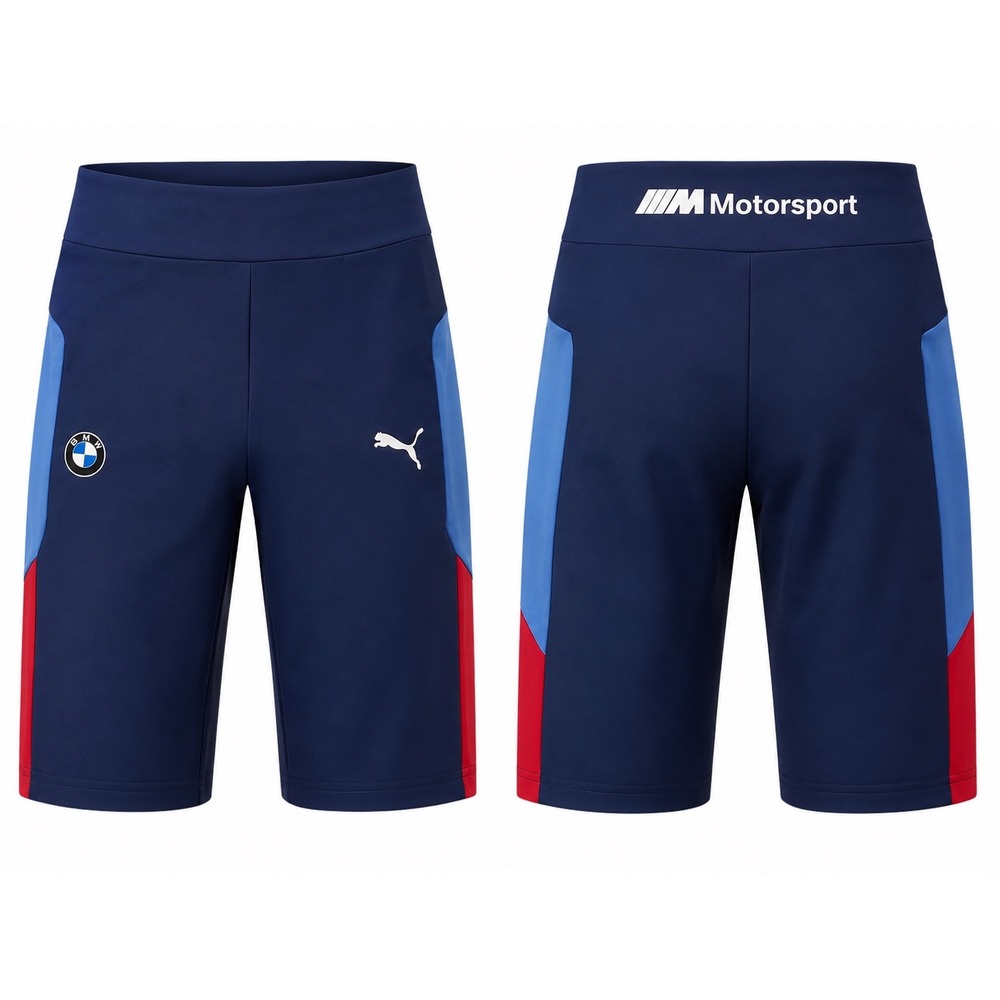Puma Shorts Women S Blue BMW M Motorsport Bike Athletic Colorblock 533325-06